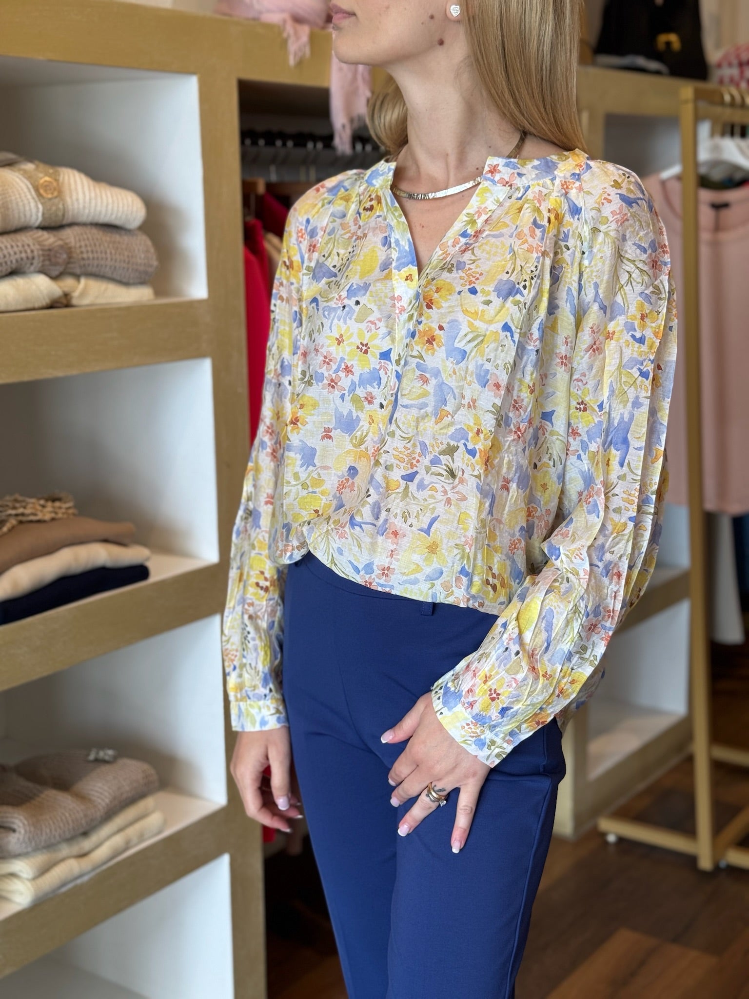 Camicia stampa floreale Gioia