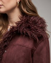 Giacca reversibile Maya – effetto suede e pelliccia