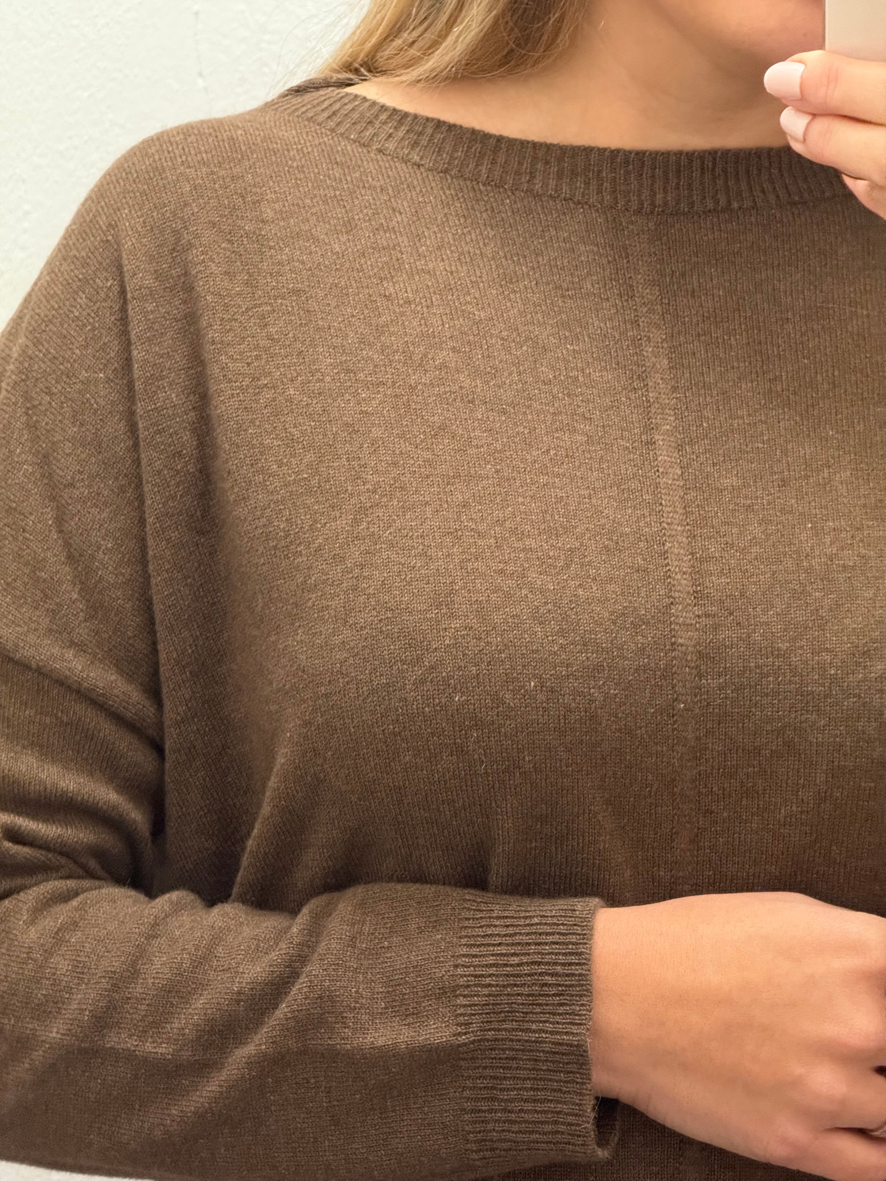 Maglia over misto lana & cashmere