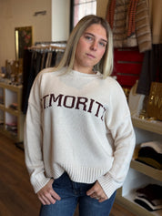 Maglia scritta st. Moritz Susy mix