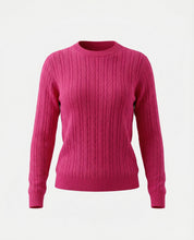 Maglione a trecce 100% cotone