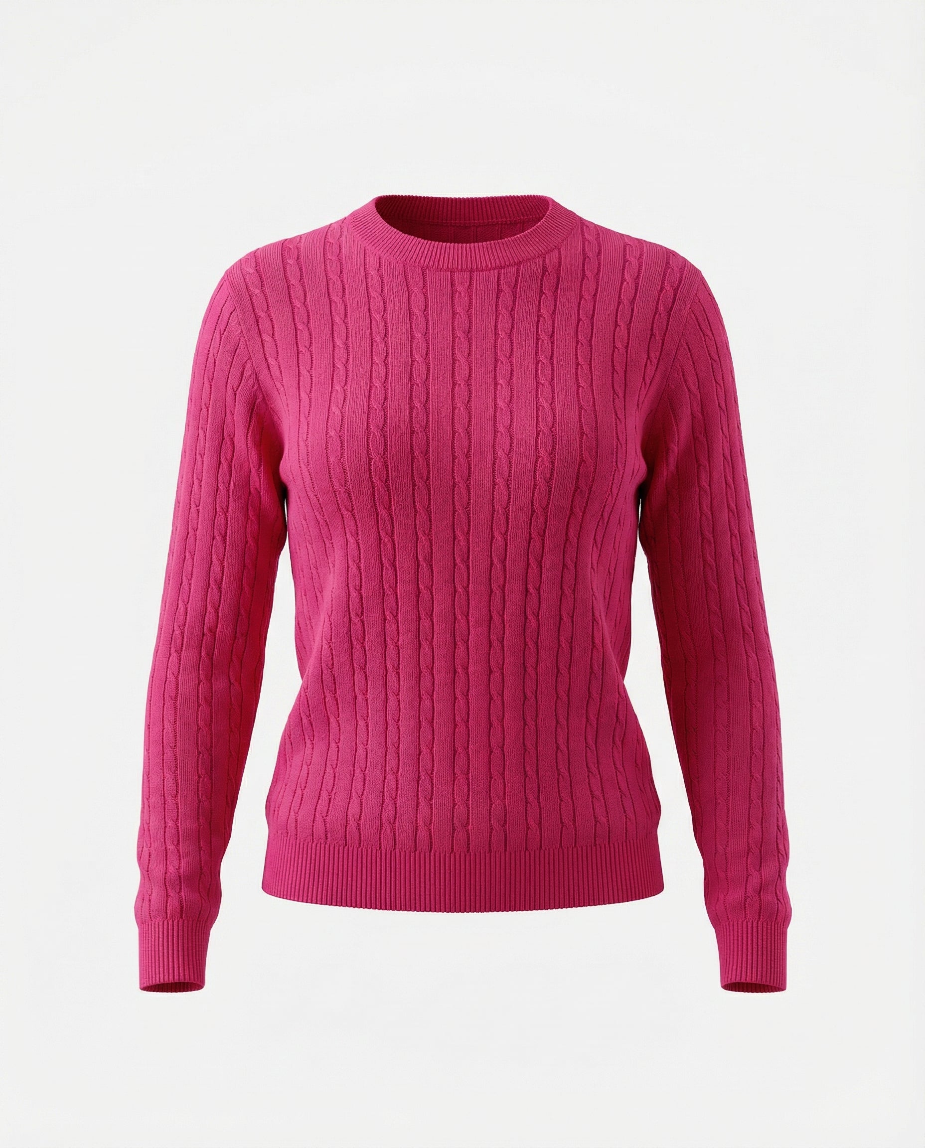 Maglione a trecce 100% cotone