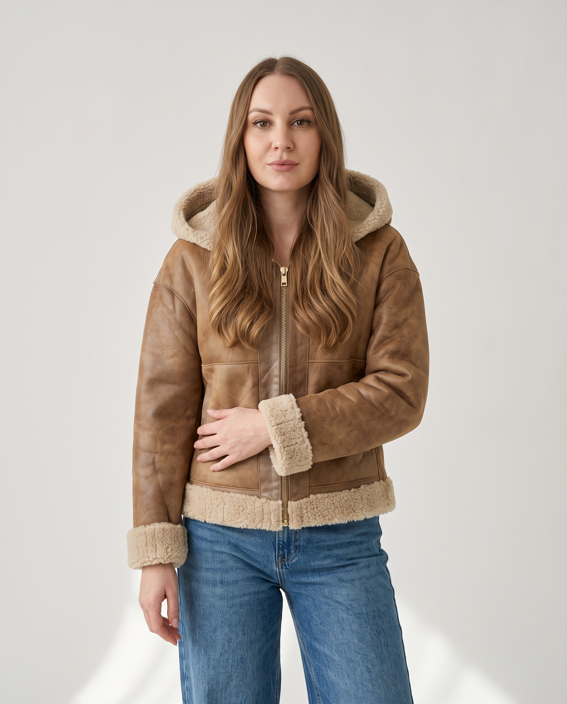 Giacca Andrea reversibile montone e teddy