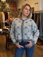 Cardina jacquard cuoricini misto lana Lokita