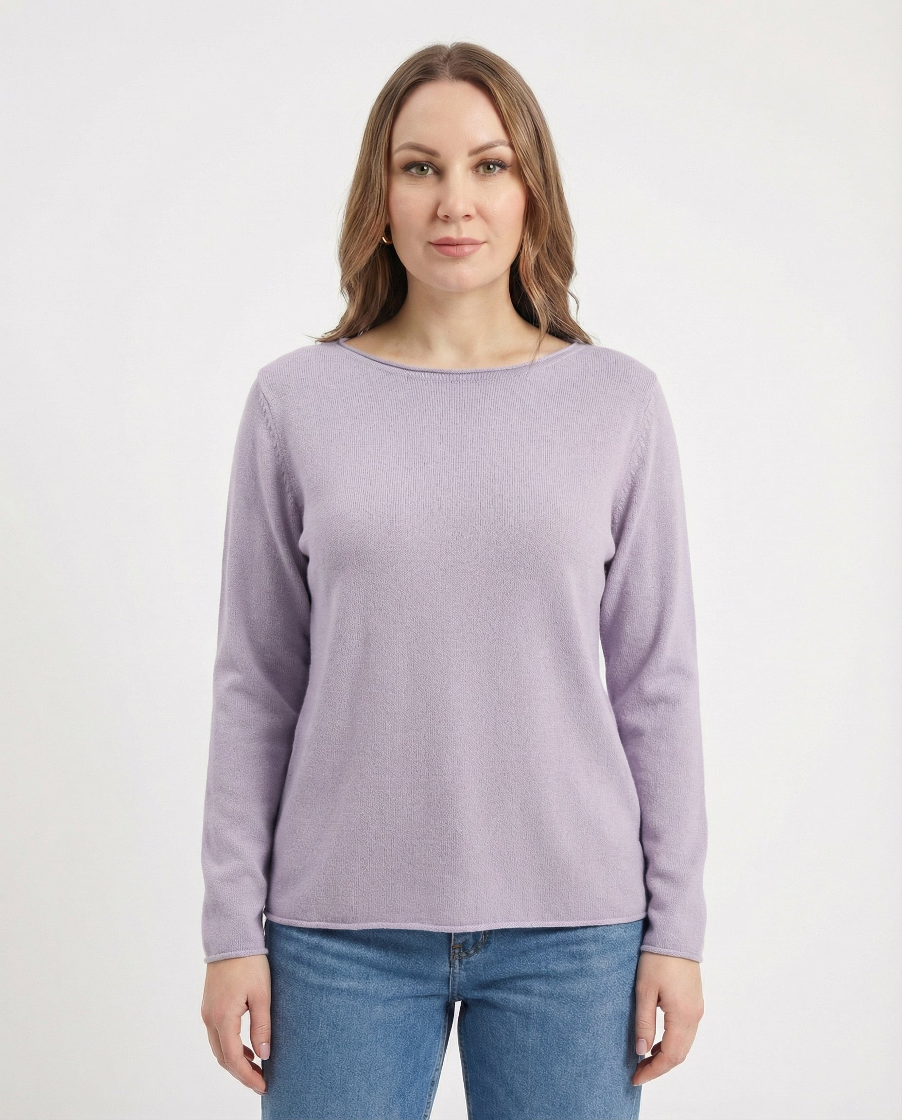 Maglia scollo a barchetta 100% cotone