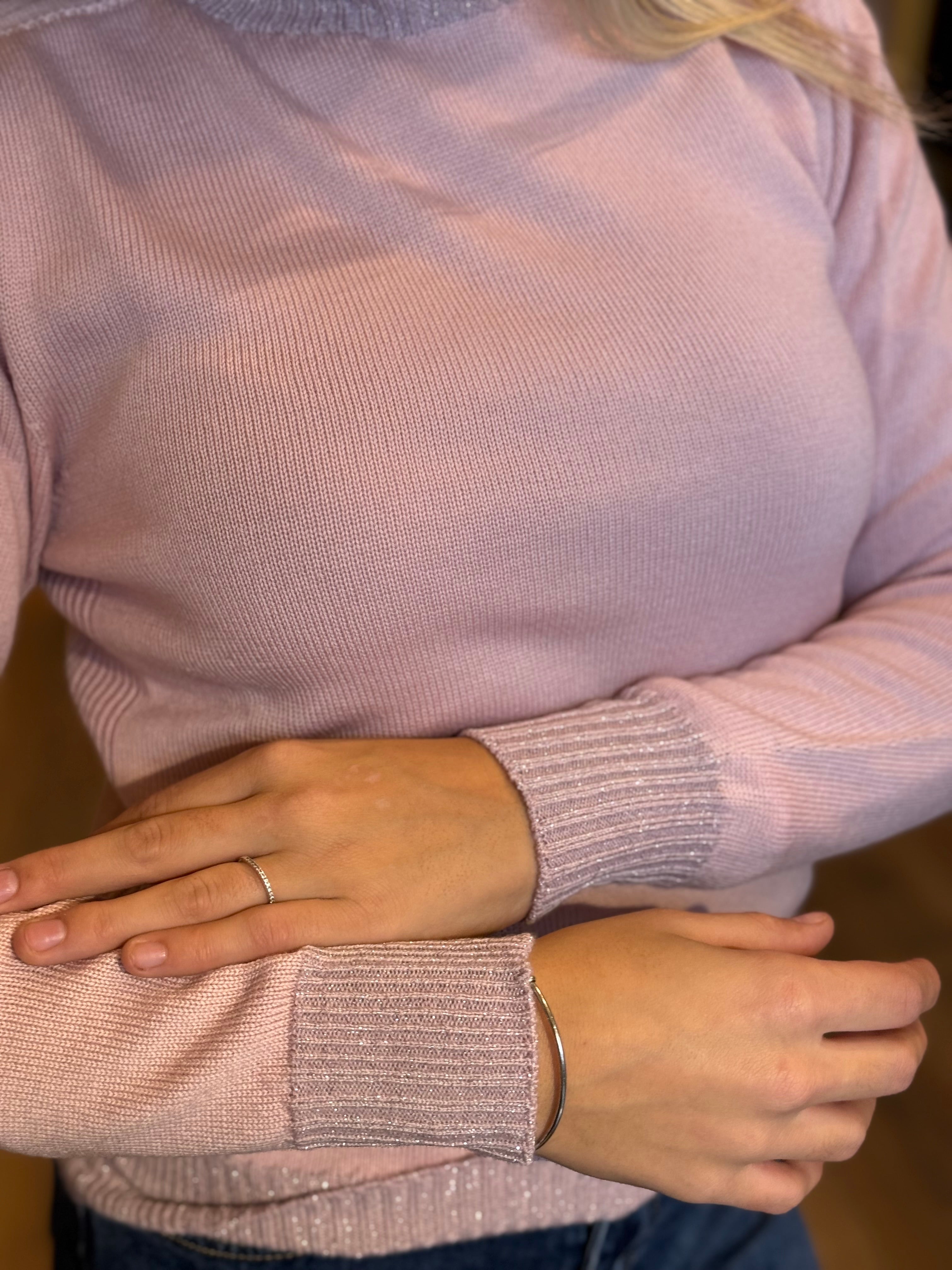 Dolcevita in pura lana con lurex