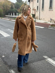 Teddy doppiopetto color cioccolato Rinascimento ￼