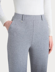 Pantalone in fantasia wide leg con tasche in Eco Jacquard Ragno