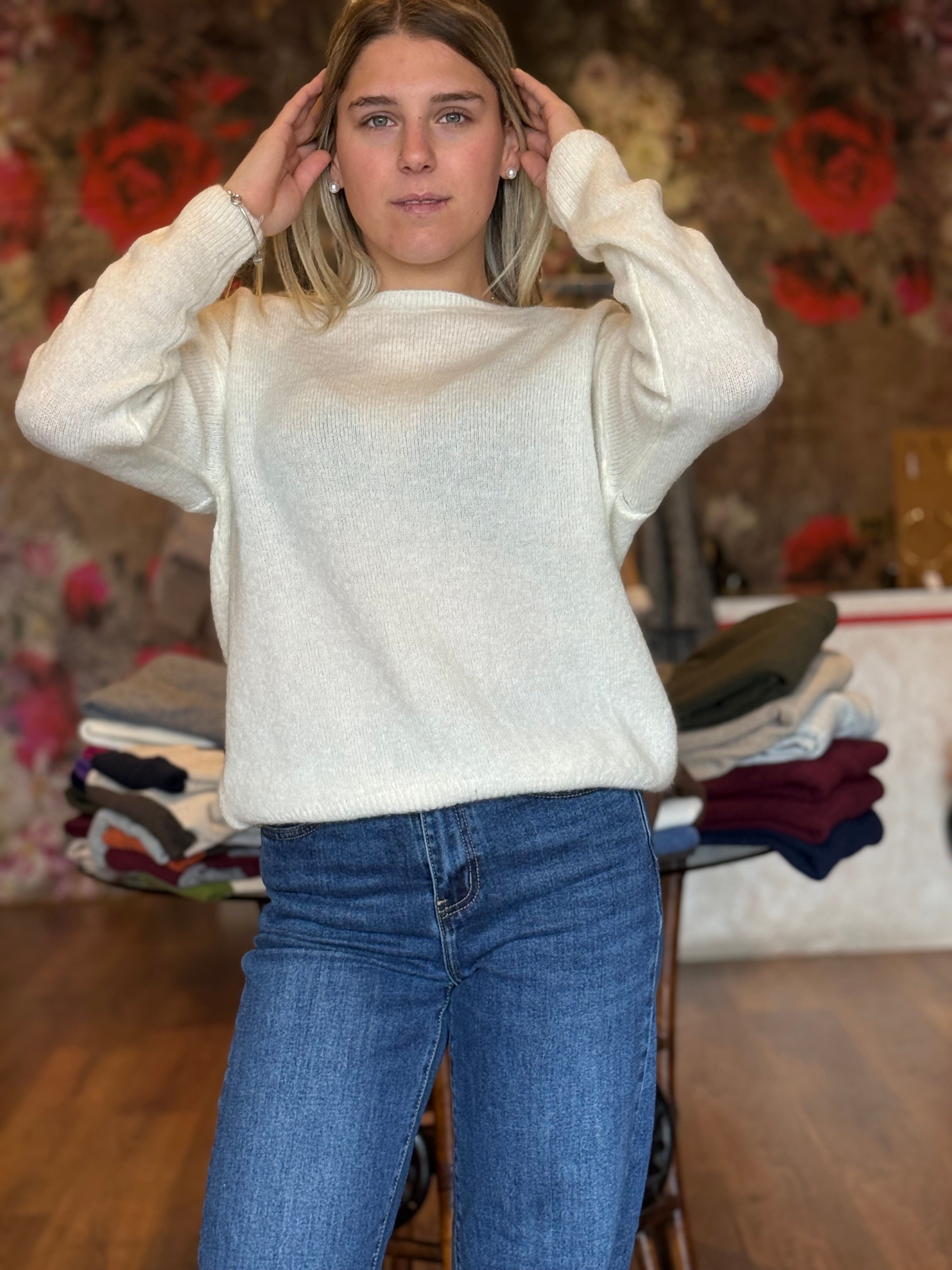 Maglia in kid mohair