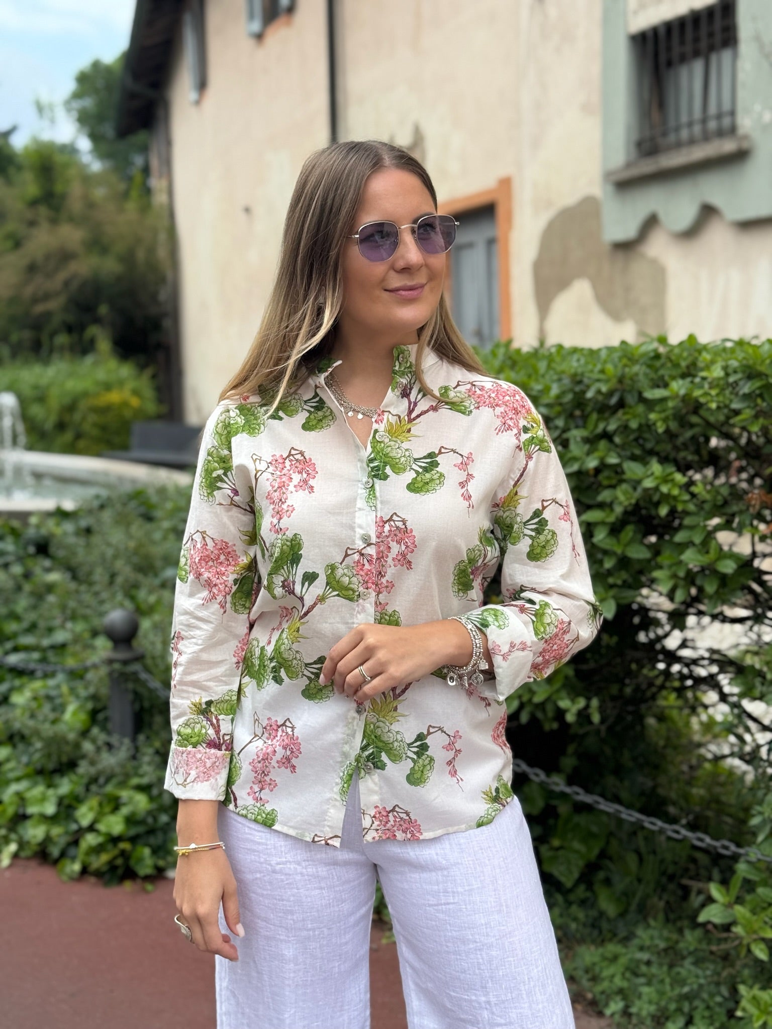 Camicia collo alla coreana Wu Side