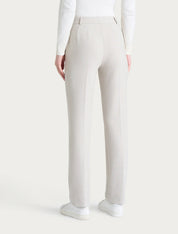 Pantalone in fantasia dritto con tasche in Eco Jacquard Ragno