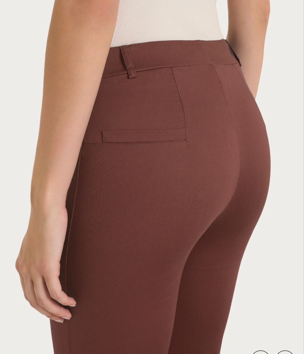 Pantalone flare alla caviglia cappuccino Ragno