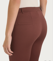 Pantalone flare alla caviglia cappuccino Ragno