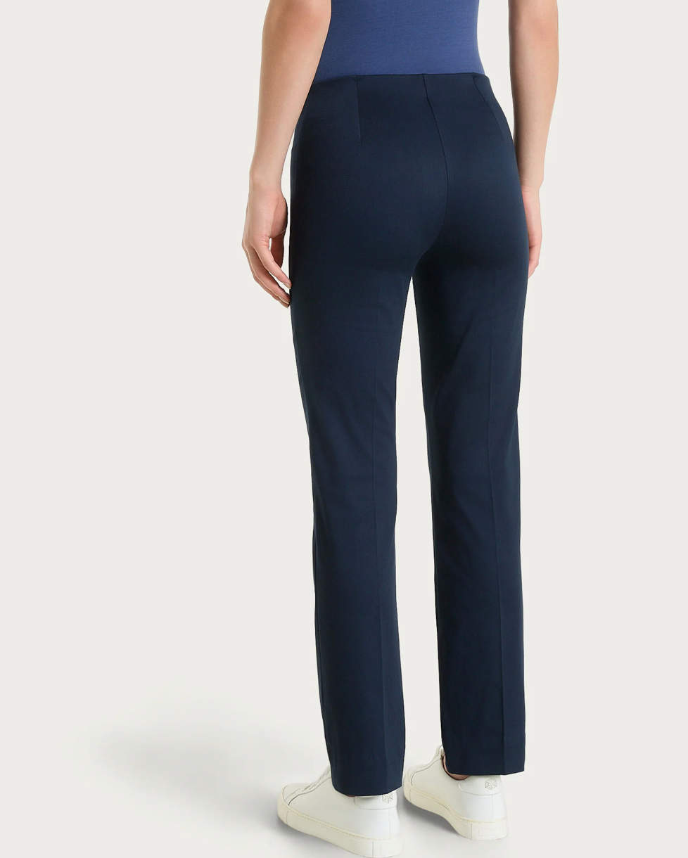 Pantalone capri dritto blu Ragno