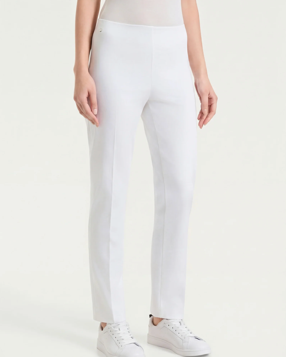 Pantalone capri dritto bianco Ragno