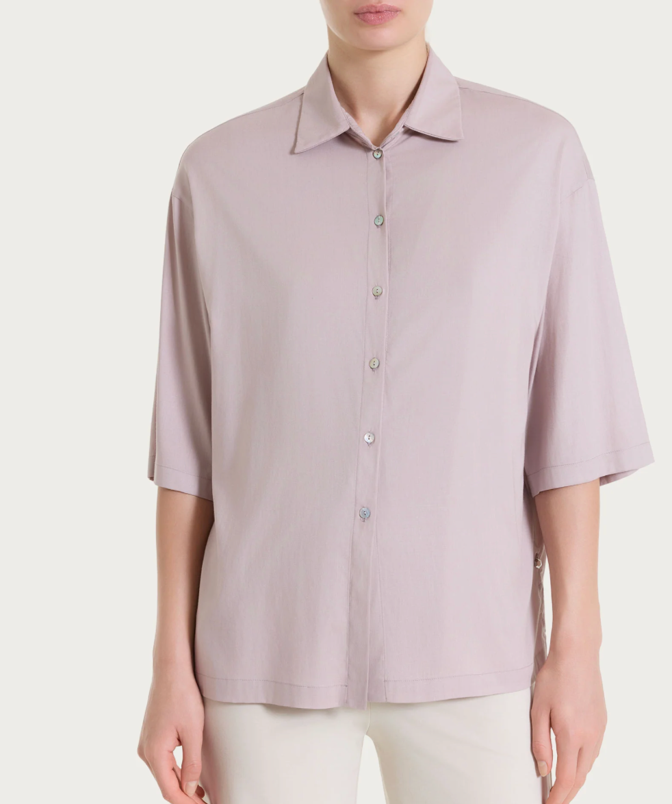 Camicia con manica 3/4 -Lilla