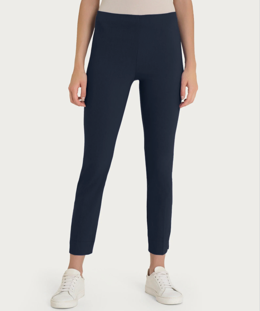 Pantalone capri con spacchetti in Super Fresh - Bleu