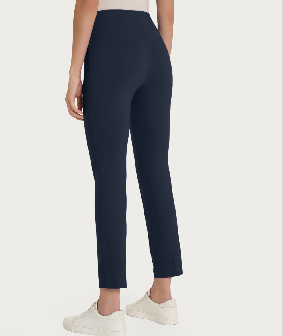 Pantalone capri con spacchetti in Super Fresh - Bleu