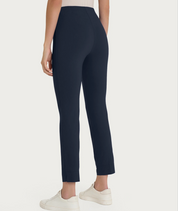 Pantalone capri con spacchetti in Super Fresh - Bleu