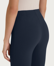 Pantalone capri con spacchetti in Super Fresh - Bleu