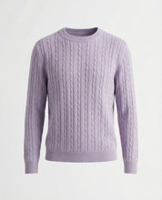Maglione a trecce 100% cotone