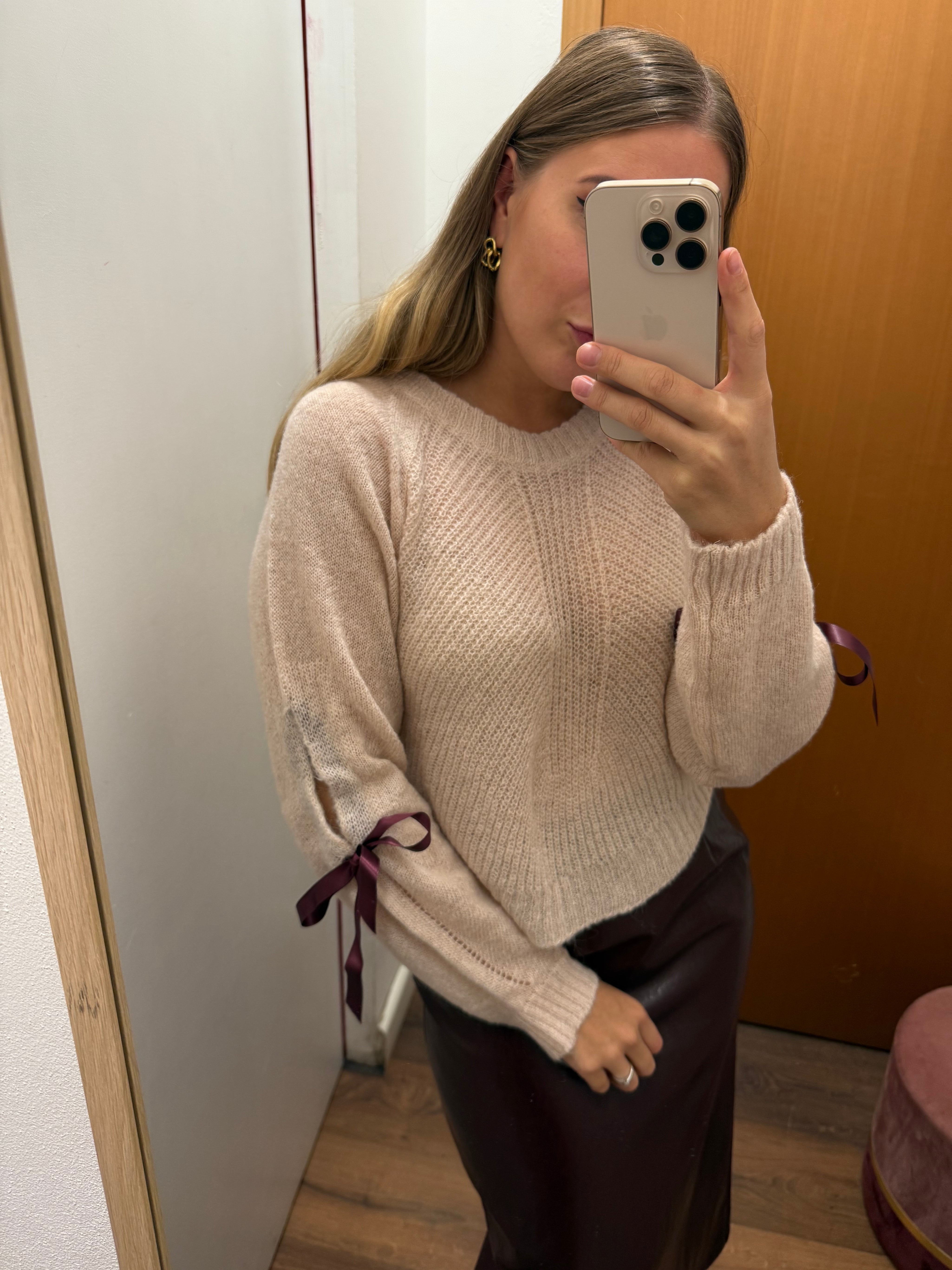 Maglia in mohair con nastro Lokita