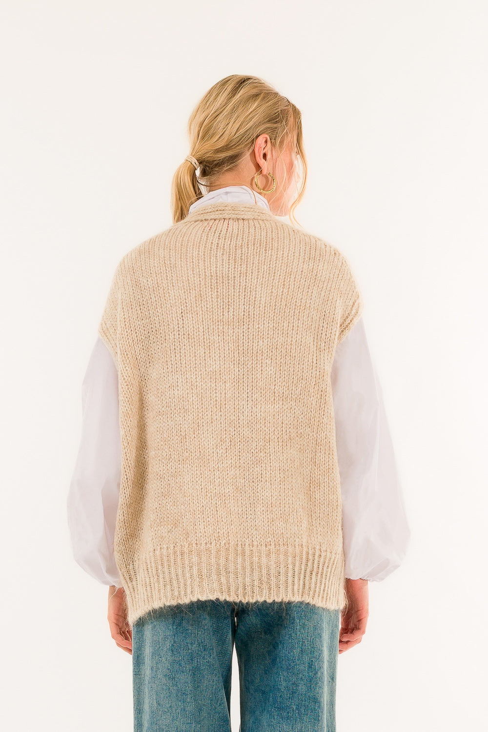 Gilet punto pannocchia Kontatto