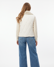 Gilet  reversibile trapuntato e pelliccia