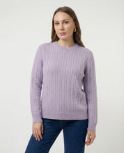 Maglione a trecce 100% cotone