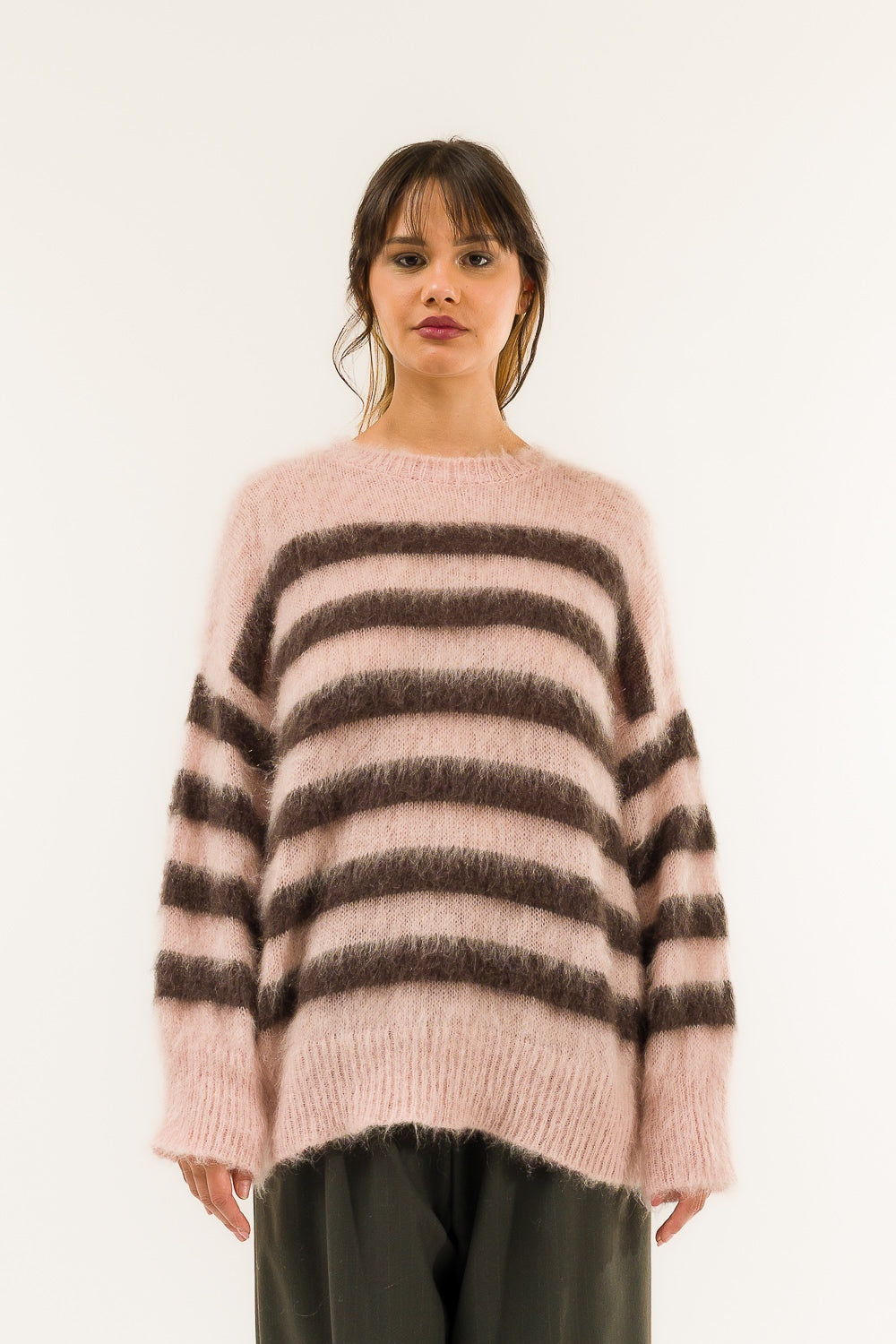 Girocollo over a righe Kontatto