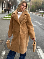 Teddy doppiopetto color cioccolato Rinascimento ￼