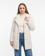 Cappotto lungo reversibile teddy e animalier