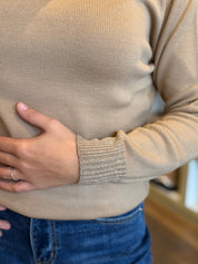 Dolcevita in pura lana con lurex