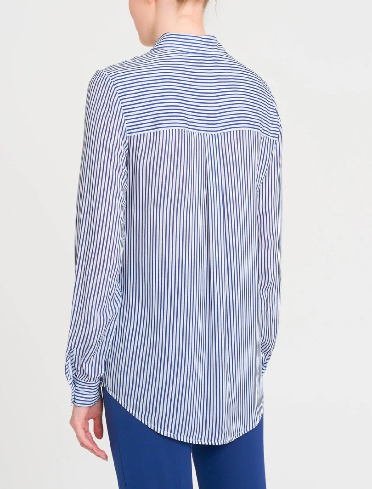 Camicia a righe blu Ragno