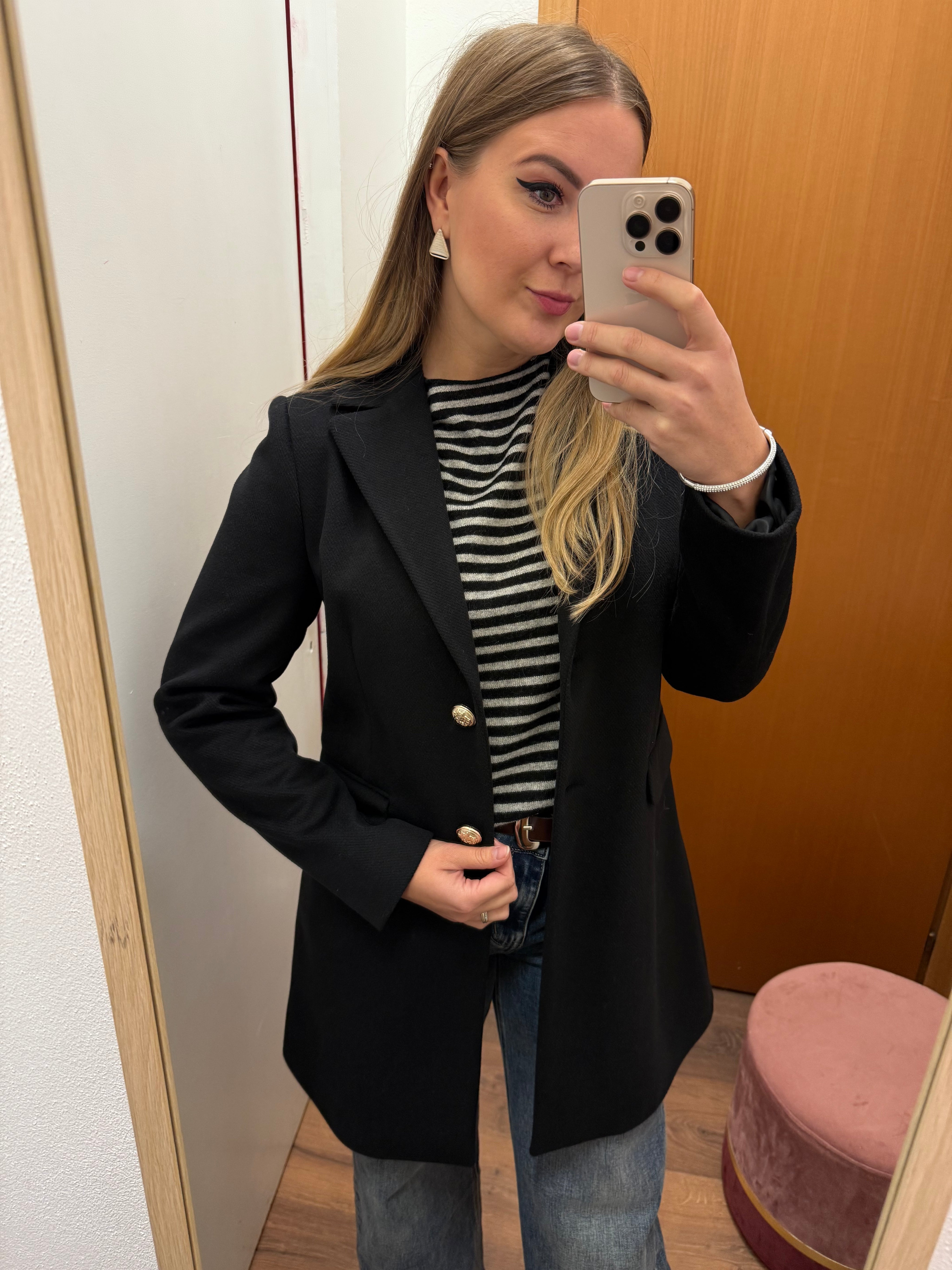 Cappotto midi in velour Duda