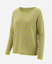 Maglia a righe scollo a barchetta 100% cotone