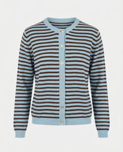 Cardigan a righe 100% cotone