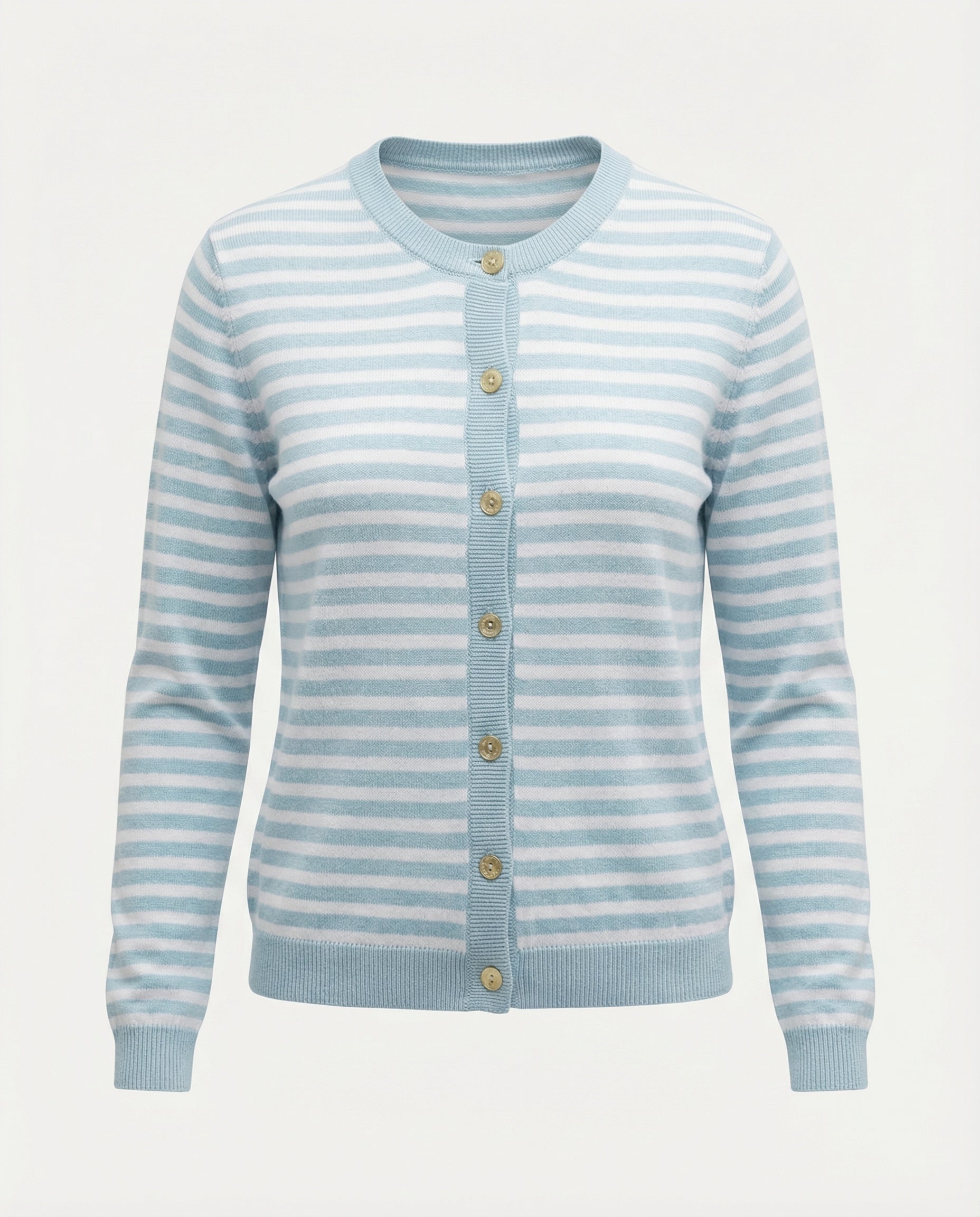 Cardigan a righe 100% cotone