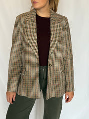 Blazer misto lana pied de poule Lokita