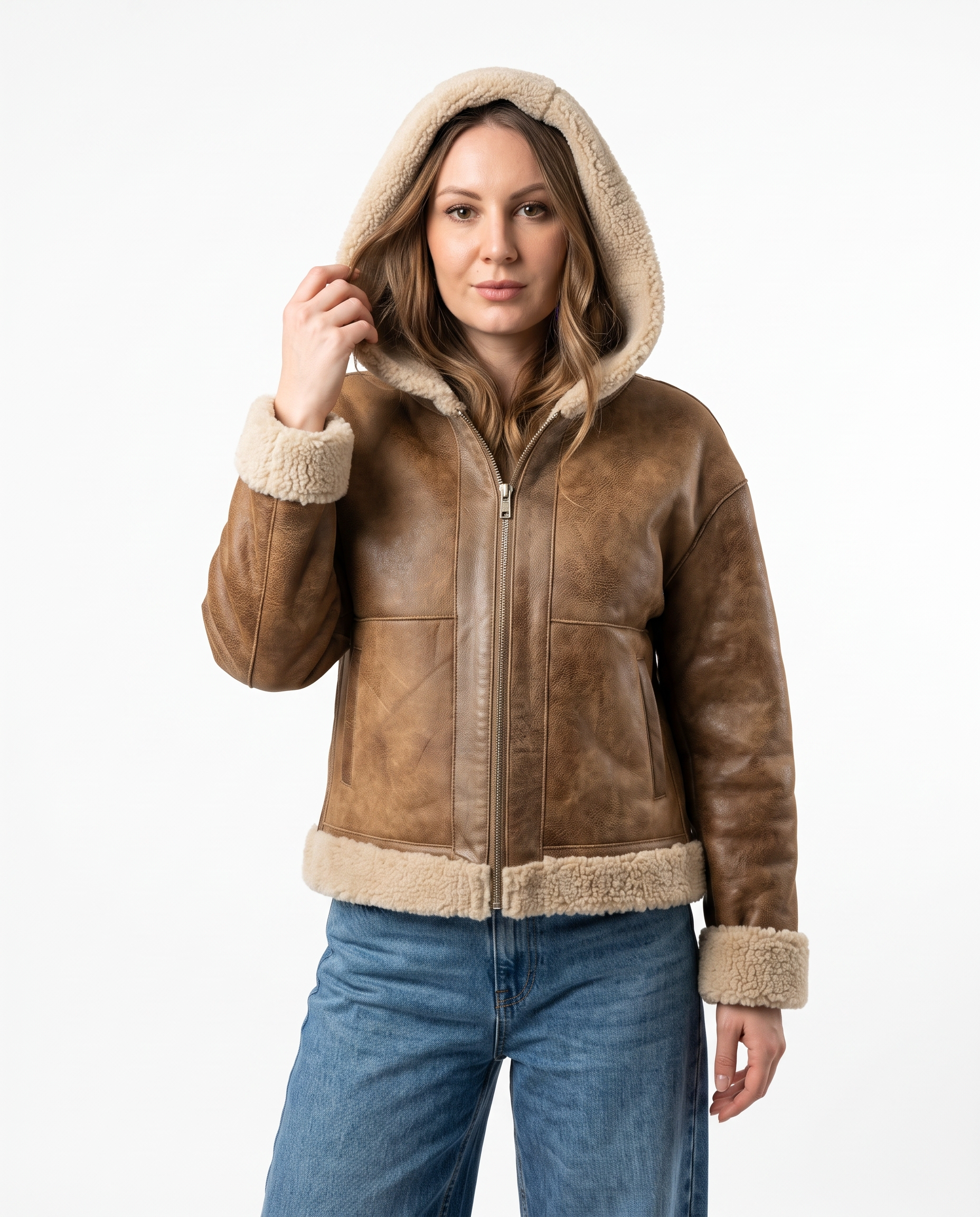 Giacca Andrea reversibile montone e teddy