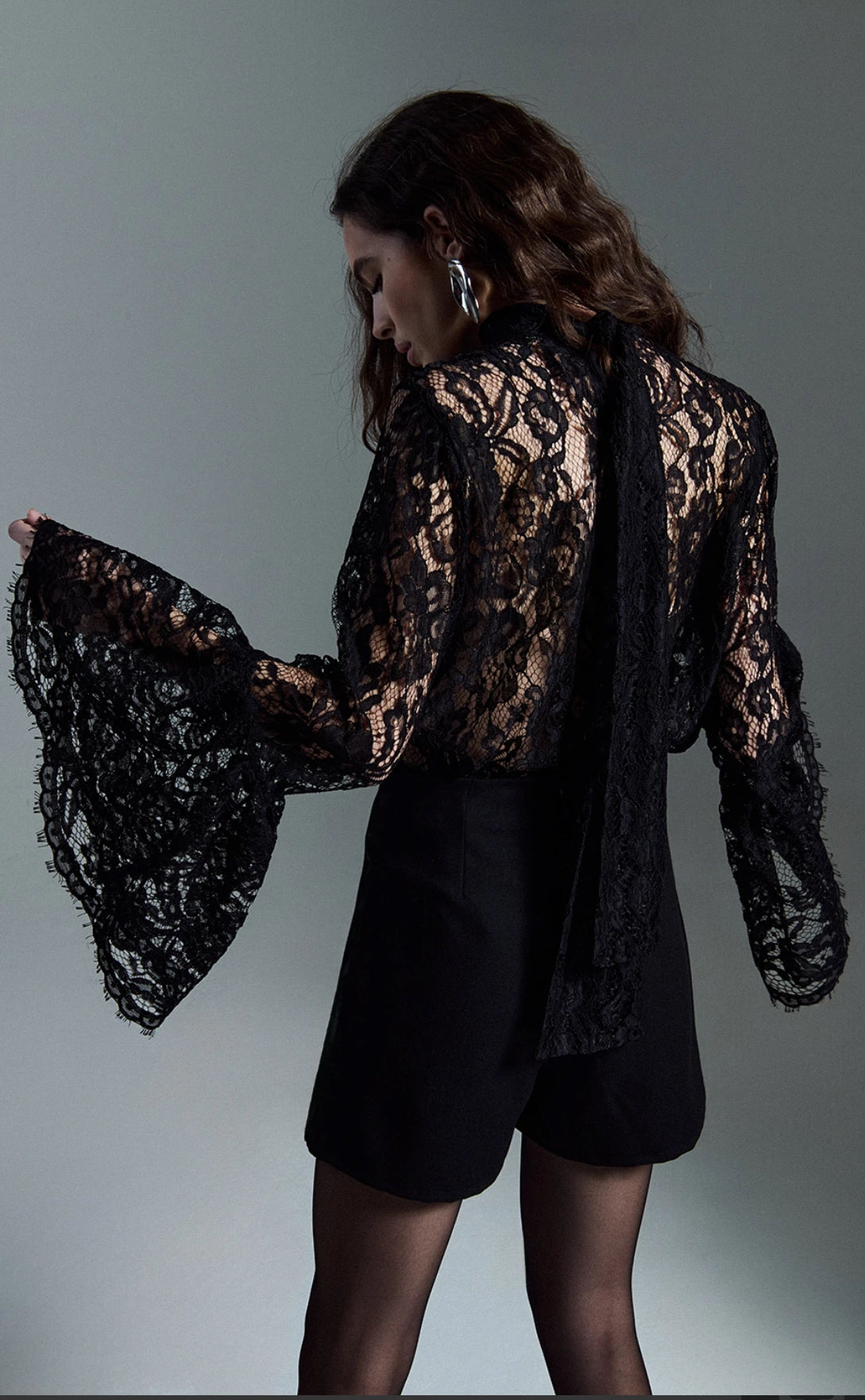 Camicia pizzo manica gale Two Way