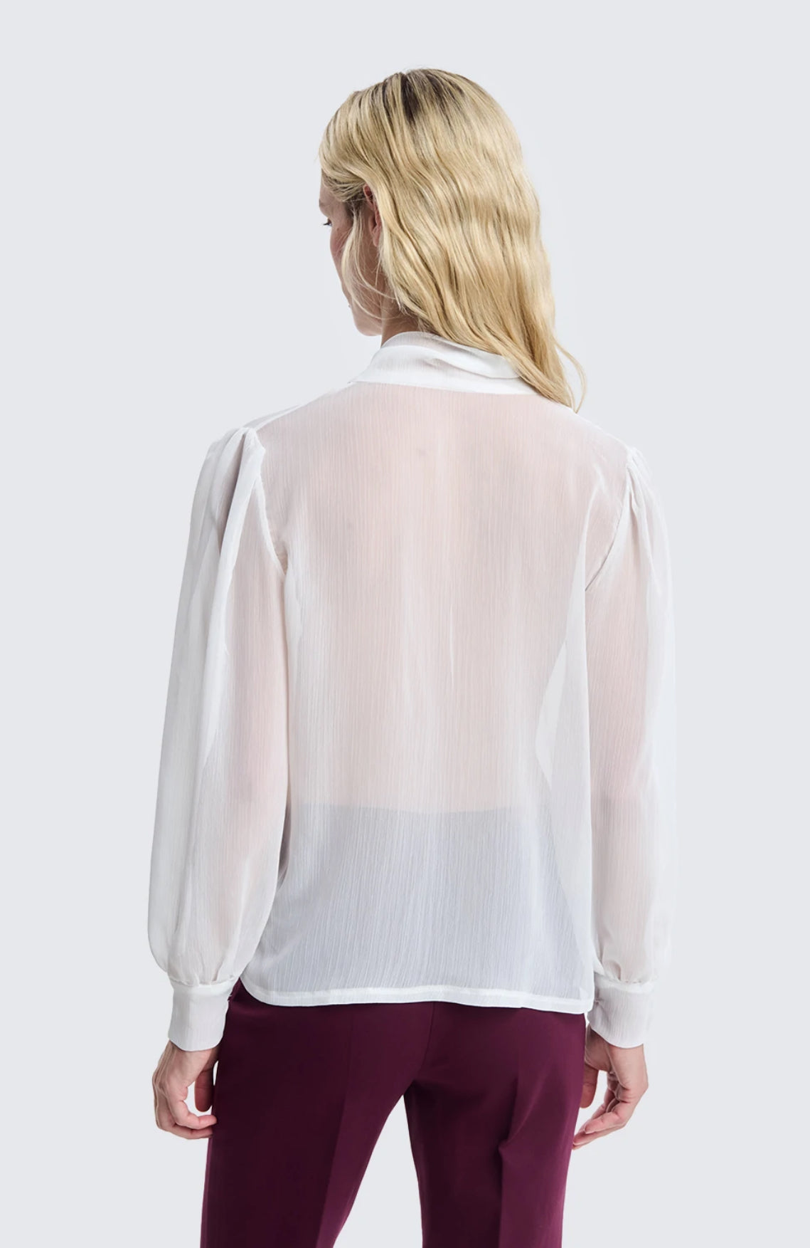 Blusa con laccio bianca Two Way