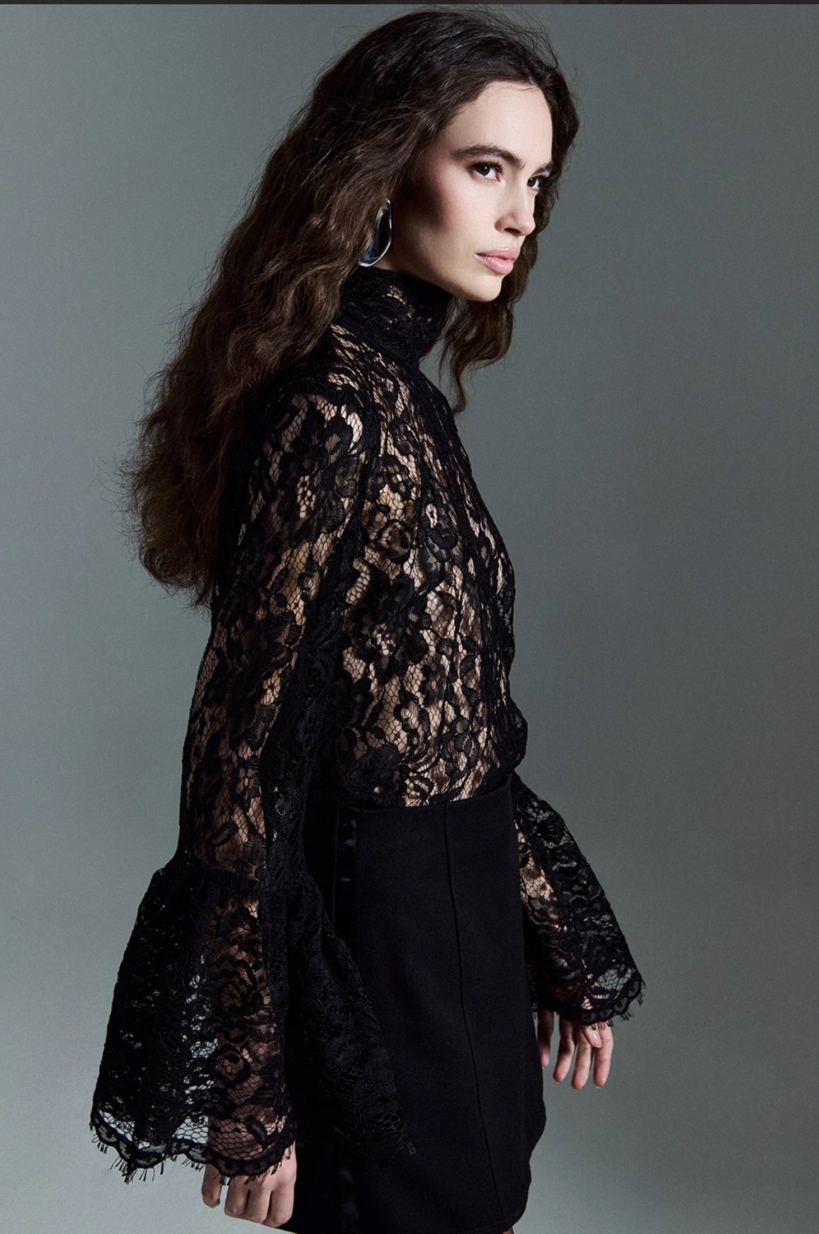 Camicia pizzo manica gale Two Way