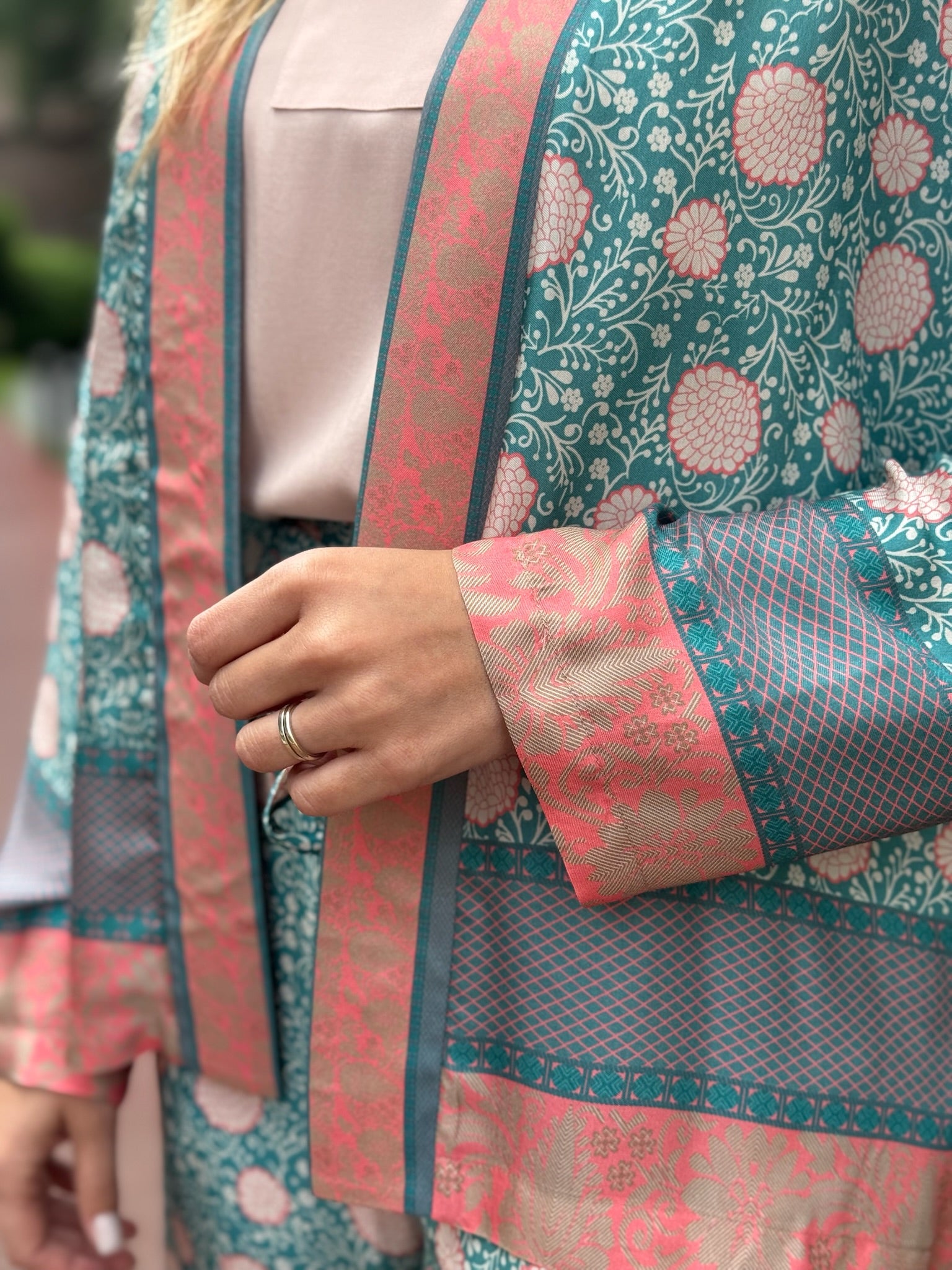 Kimono fantasia floreale Wu-side