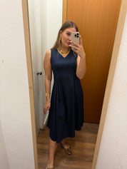 Abito midi blu Gioia