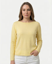 Maglia scollo a barchetta 100% cotone