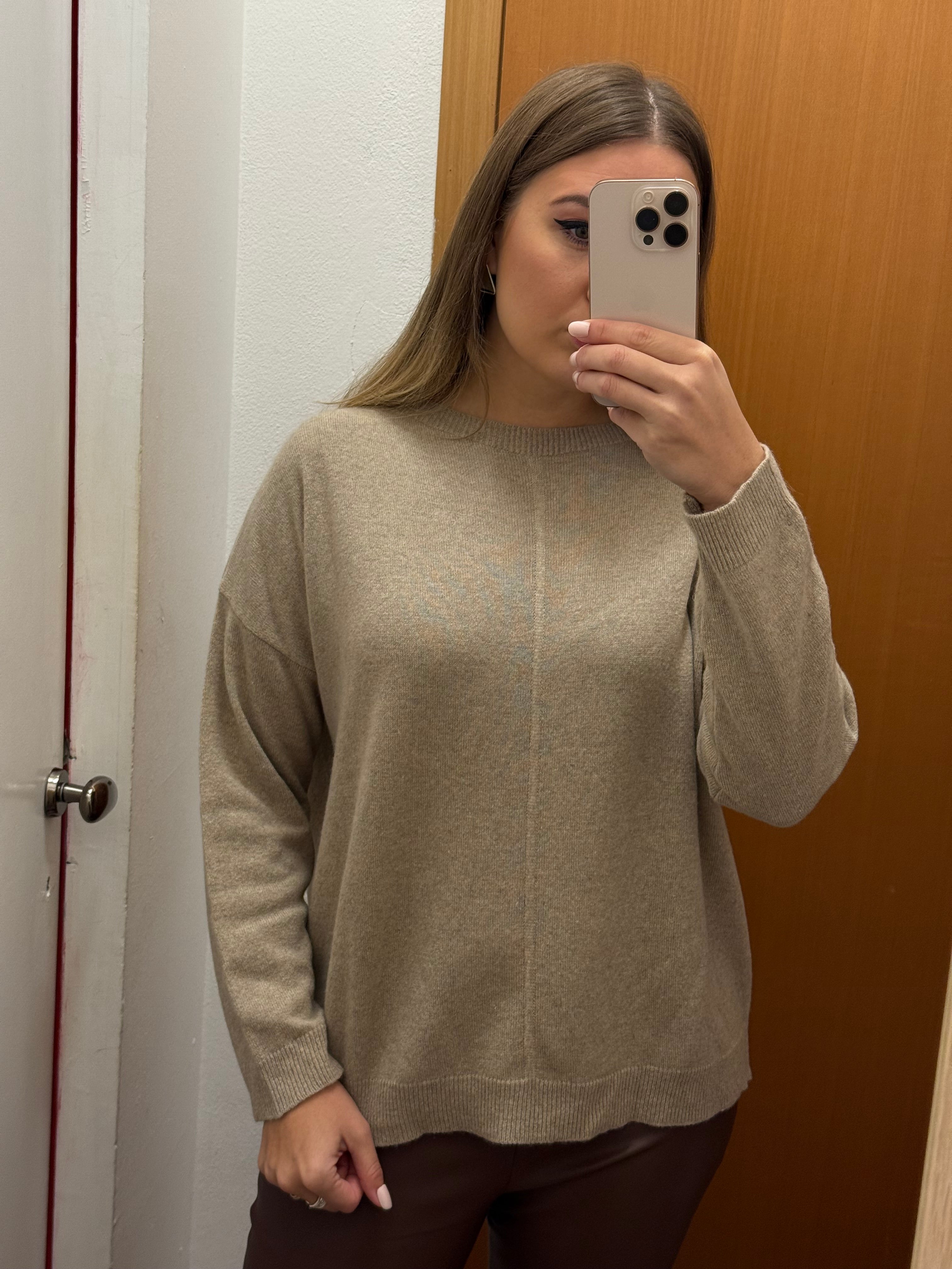 Maglia over misto lana & cashmere