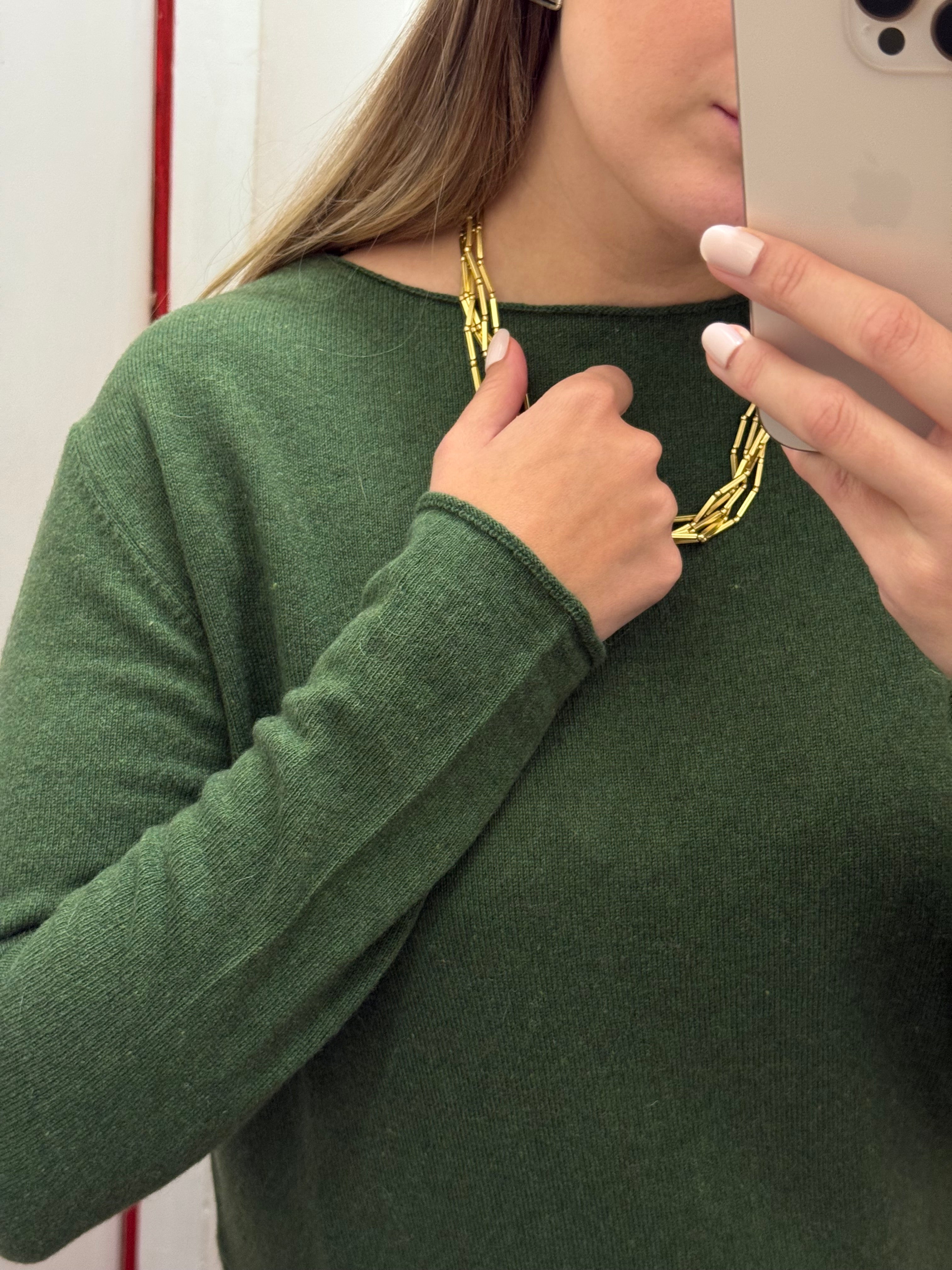 Girocollo misto lana cashmere