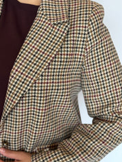 Blazer misto lana pied de poule Lokita