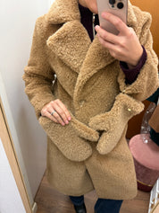 Teddy doppiopetto color cioccolato Rinascimento ￼